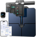 Smart Scale for Body Weight, 8-Electrode Body Fat Scale with BMI, Body Fat, Muscle Mass, USB-C Rechargeable Scale with Full-Color TFT LCD on Handle, Morphoscan Nova