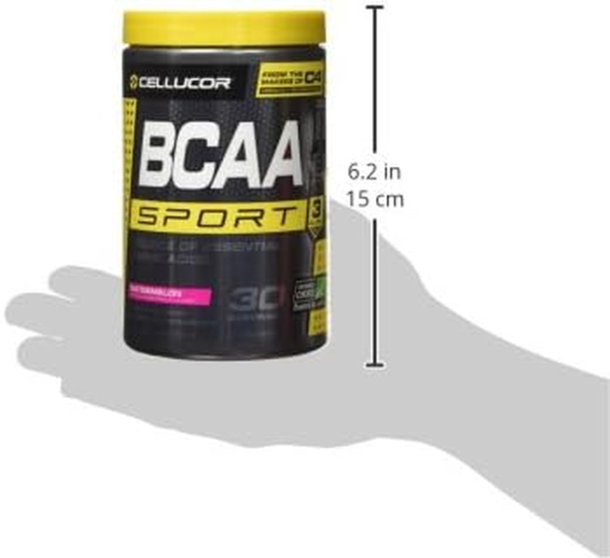 BCAA Sport, Post-Workout Intra Workout Powder Sports Drink Supplements for Hydration Endurance & Recovery, Watermelon, 30 Servings