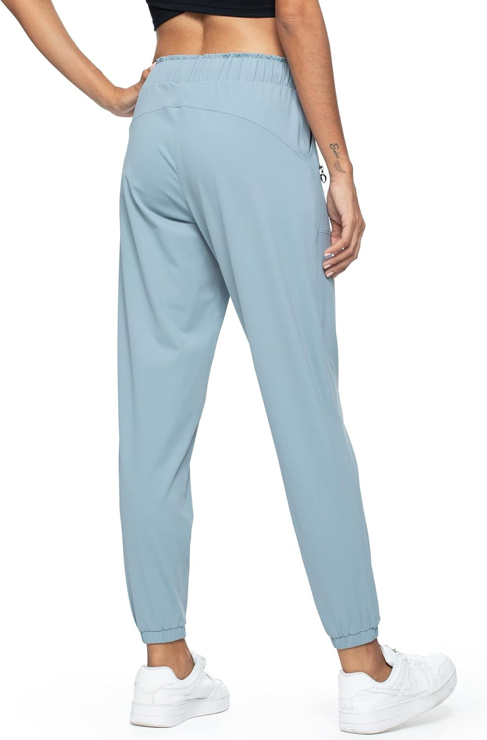 Joggers for Women with Pockets Elastic Waist Workout Sport Gym Pants Comfy Lounge Yoga Running Pants
