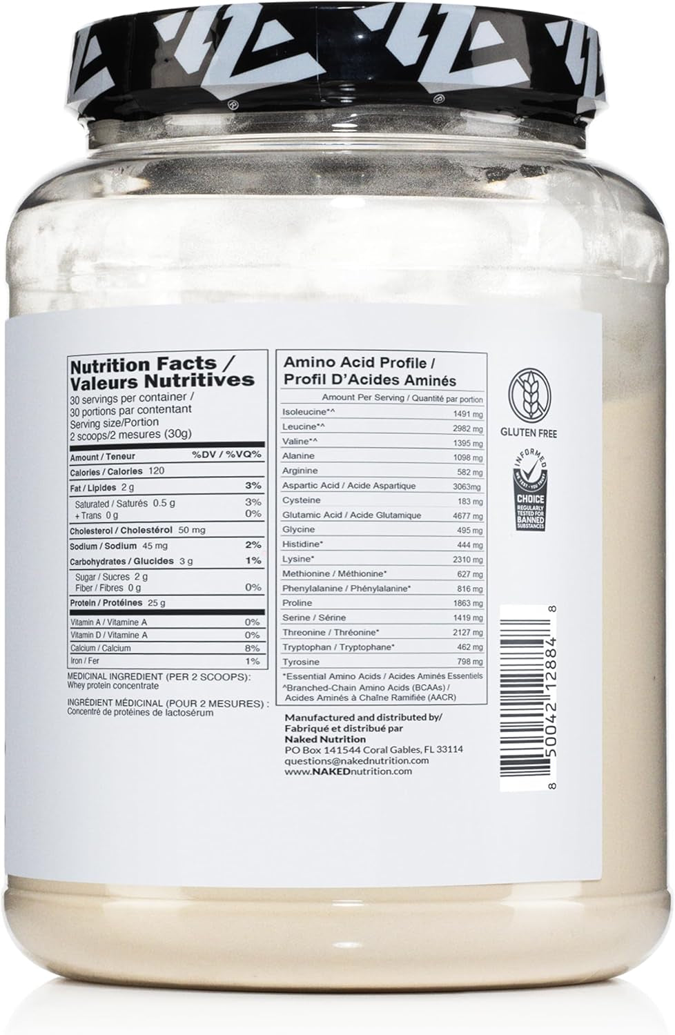 Whey 2LB 100% Grass Fed Whey Protein Powder - Only 1 Ingredient, Unflavored Whey Protein, Undenatured, Gluten Free, Soy Free, No Gmos, No Preservatives