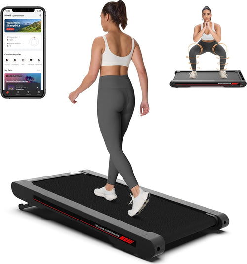 4 in 1 Walking Vibration Pad Treadmill, Walking Treadmill Pad for Home with Remote Control and APP
