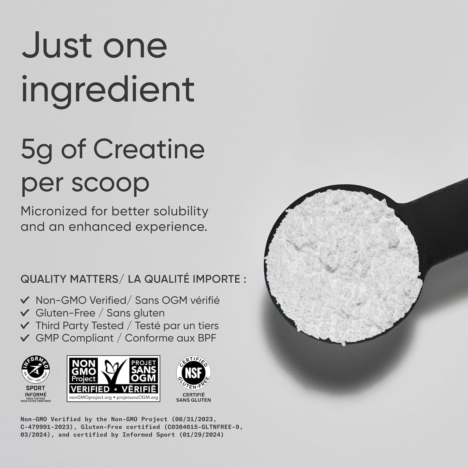 Creatine Monohydrate - Pure Micronized Creatine Monohydrate Powder - Improves Strength, Power, and Performance for Women and Men | Non-Gmo 60 Servings