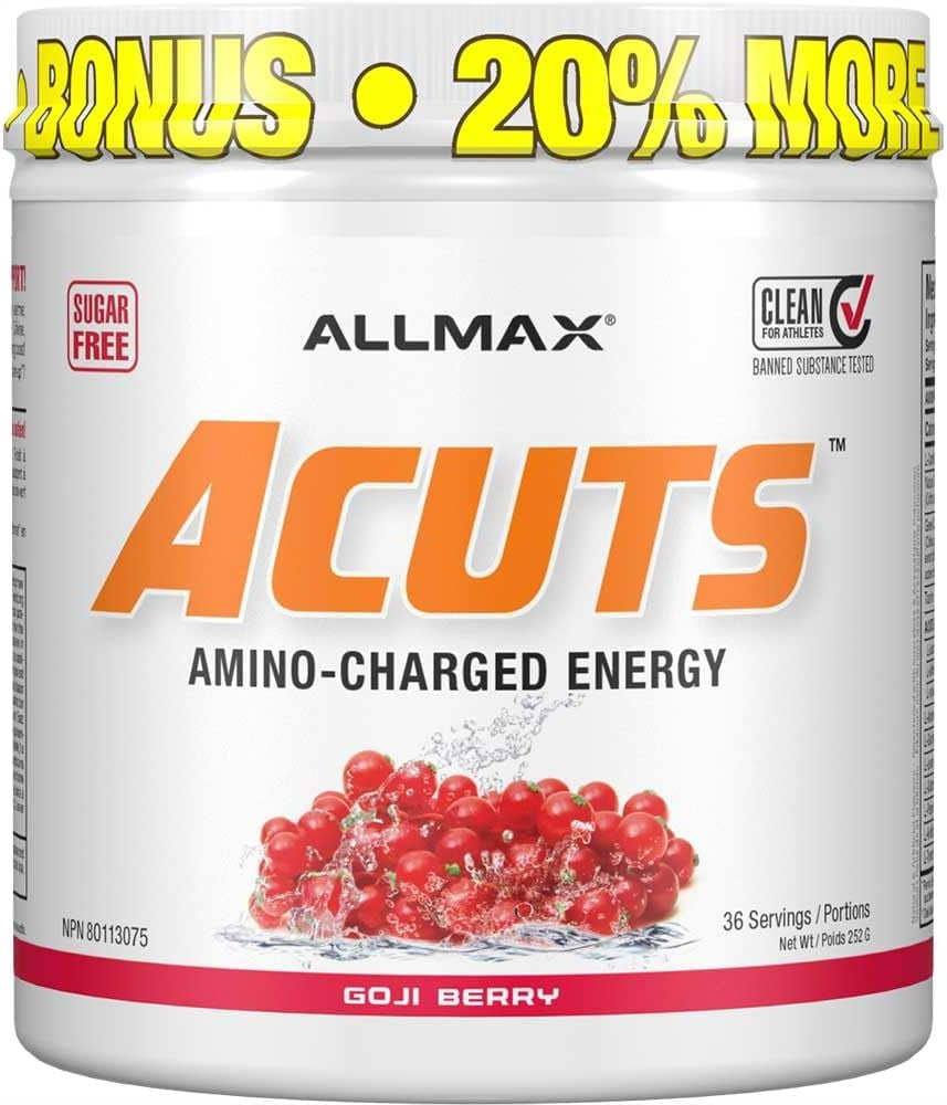 - AMINOCUTS (A:CUTS) - Weight-Management BCAA (L-Carnitine + Taurine + Eaas) - Goji Berry - Dye Free - 252 Gram - 36 Servings