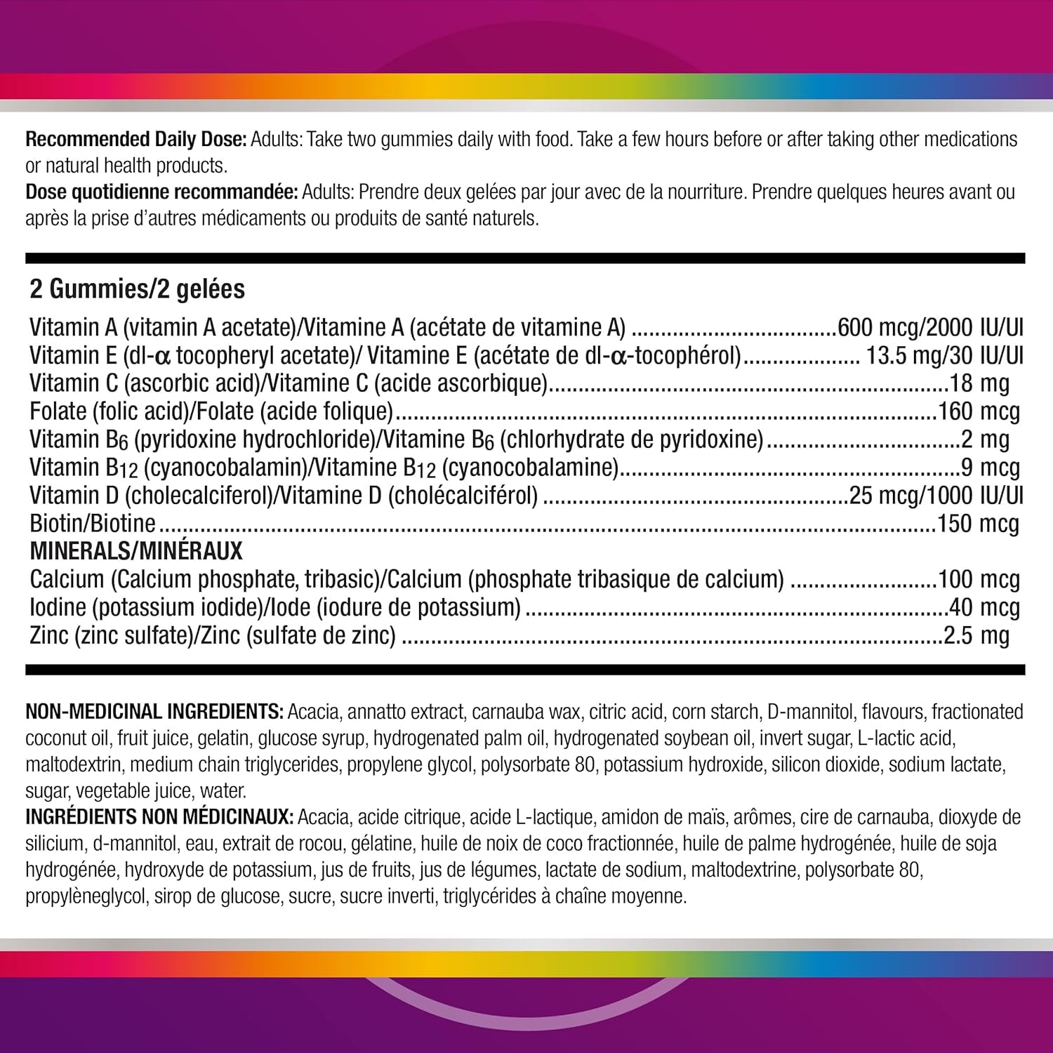 Women Multigummies, Multivitamins/Minerals Gummies, Cherry, Berry, and Orange Flavours, 130 Gummies (Packaging May Vary)