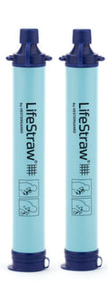 Personal Water Filter for Hiking Camping Travel & Emergency Preparedness (Pack of 2)