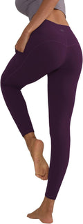 Leggings for Women with 3 Pockets Buttery Soft High Waisted Yoga Pants Non-See-Through Full-Length Tights