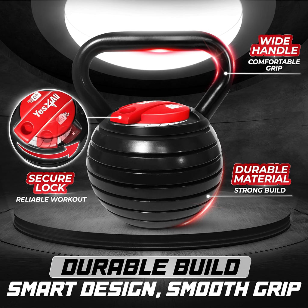 5-50 Lbs Cast Iron Kettlebell for Dumbbell Weights Exercises, Gym, Full Body Home Workout Equipment, Push Up, Grip and Strength Training