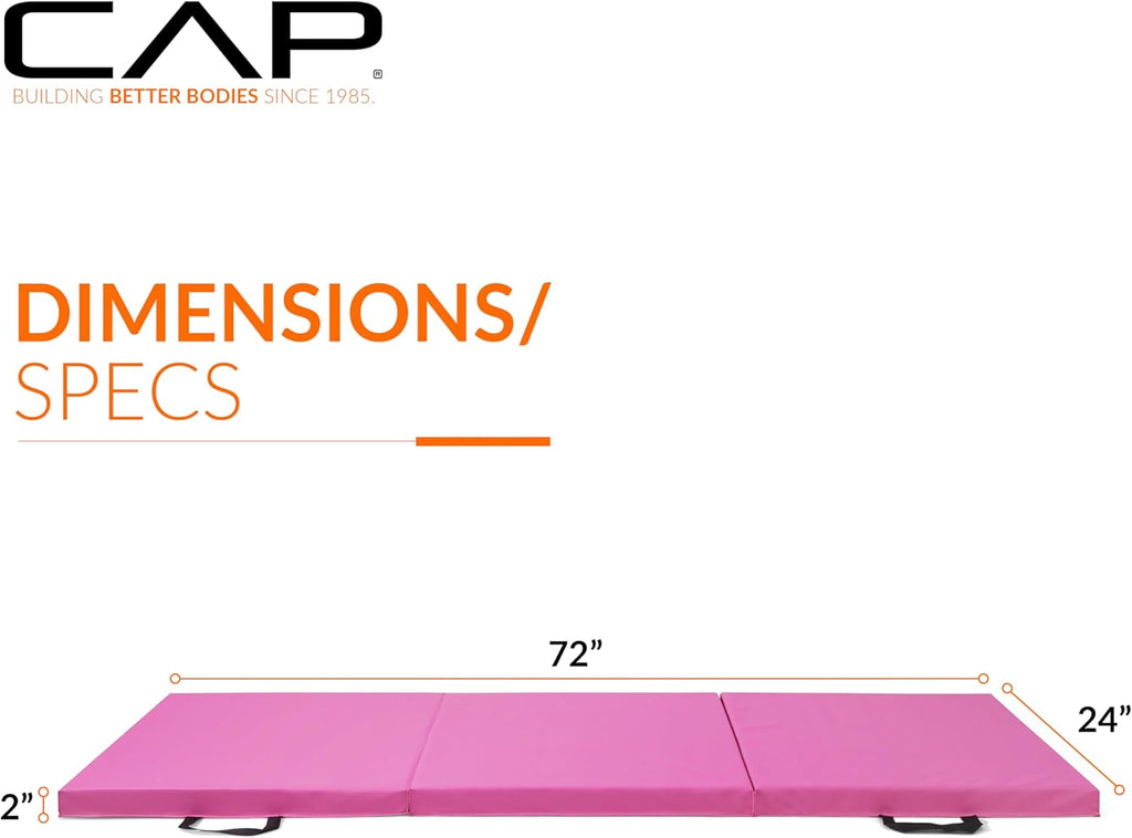 Folding Anti-Tear Exercise & Gymnastics Balance Mat – Multi-Purpose Fitness, Aerobics, & Training | Multiple Options