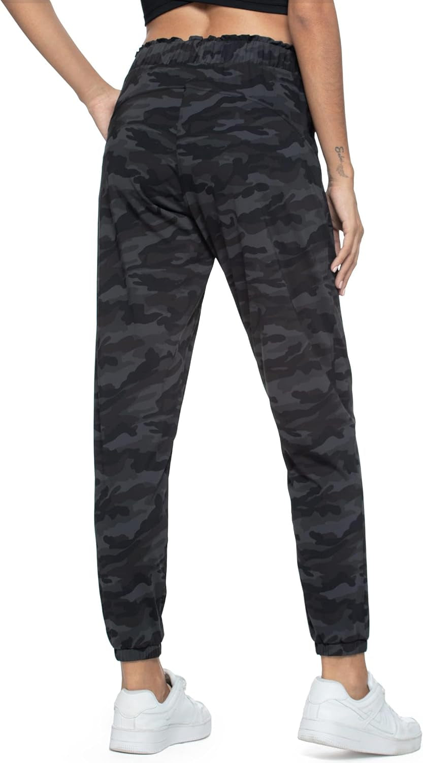 Joggers for Women with Pockets Elastic Waist Workout Sport Gym Pants Comfy Lounge Yoga Running Pants