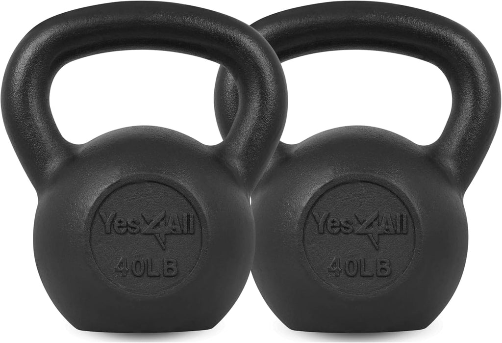 5-50 Lbs Cast Iron Kettlebell for Dumbbell Weights Exercises, Gym, Full Body Home Workout Equipment, Push Up, Grip and Strength Training