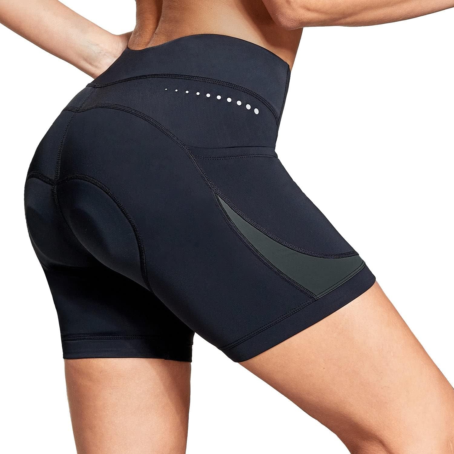 5" Bike Shorts Women 4D Padded Pockets Cycling Shorts Mountain Biking Bicycle Spin Gel UPF50+