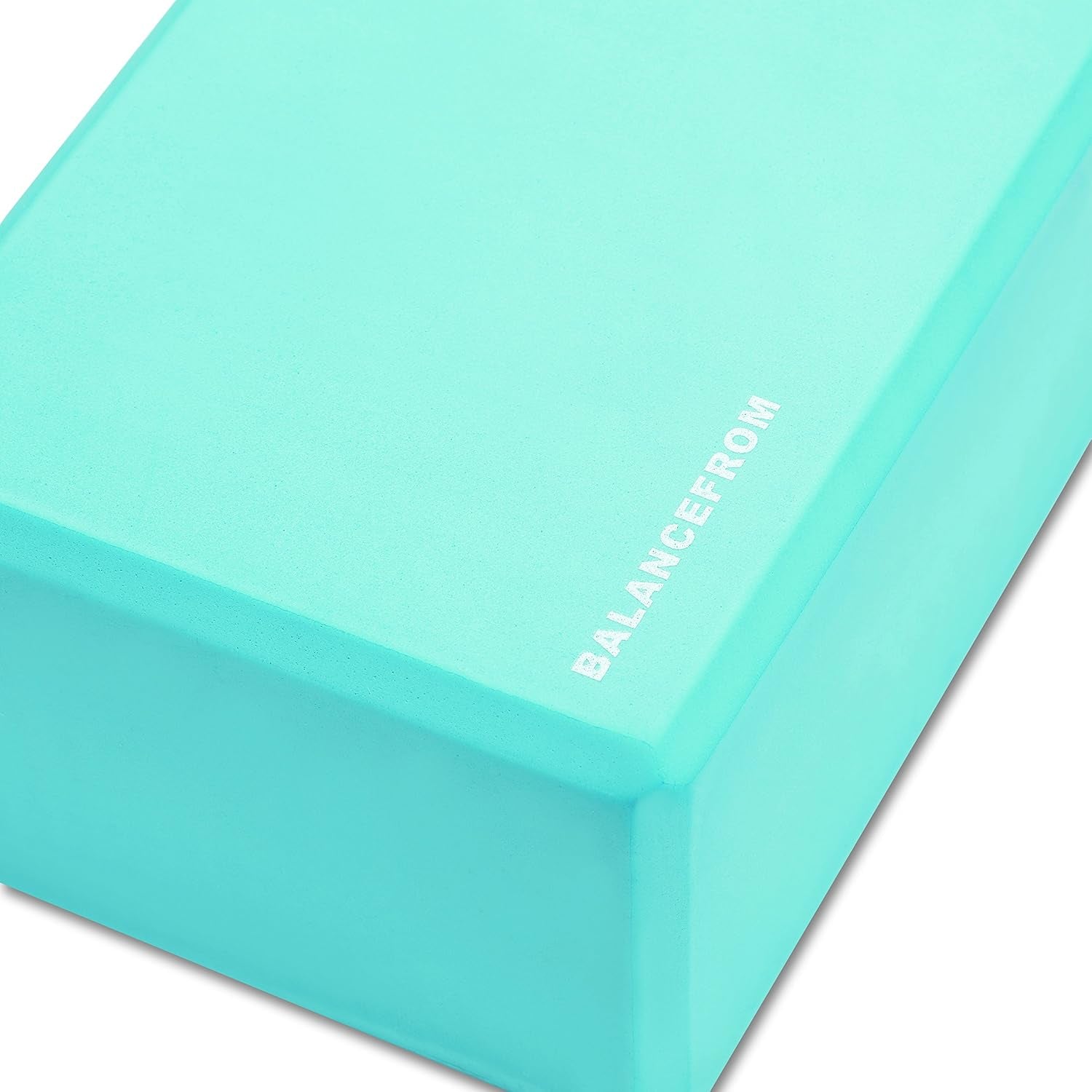 Balancefrom Set of 2 High Density Yoga Blocks, 9"X6"X4" Each, Pair, Multiple Colors