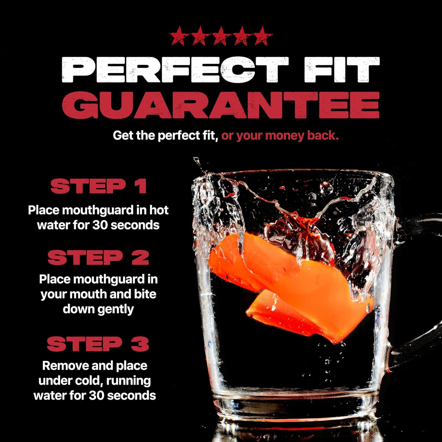 Mouthguard Strapless Slim Fit, Adults and Junior with Case for Boxing, Basketball, Football, MMA, Martial Arts, Hockey and All Contact Sports (Adults (12+ Years), Orange)