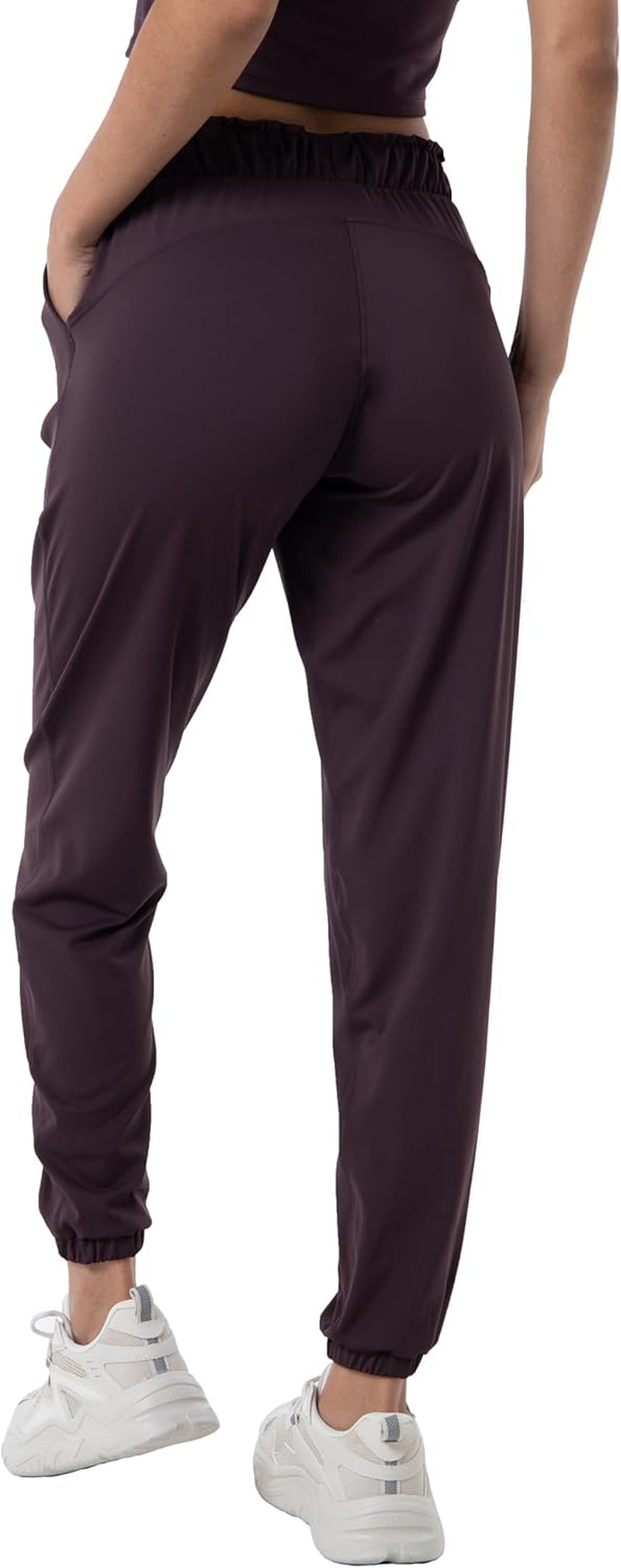 Joggers for Women with Pockets Elastic Waist Workout Sport Gym Pants Comfy Lounge Yoga Running Pants