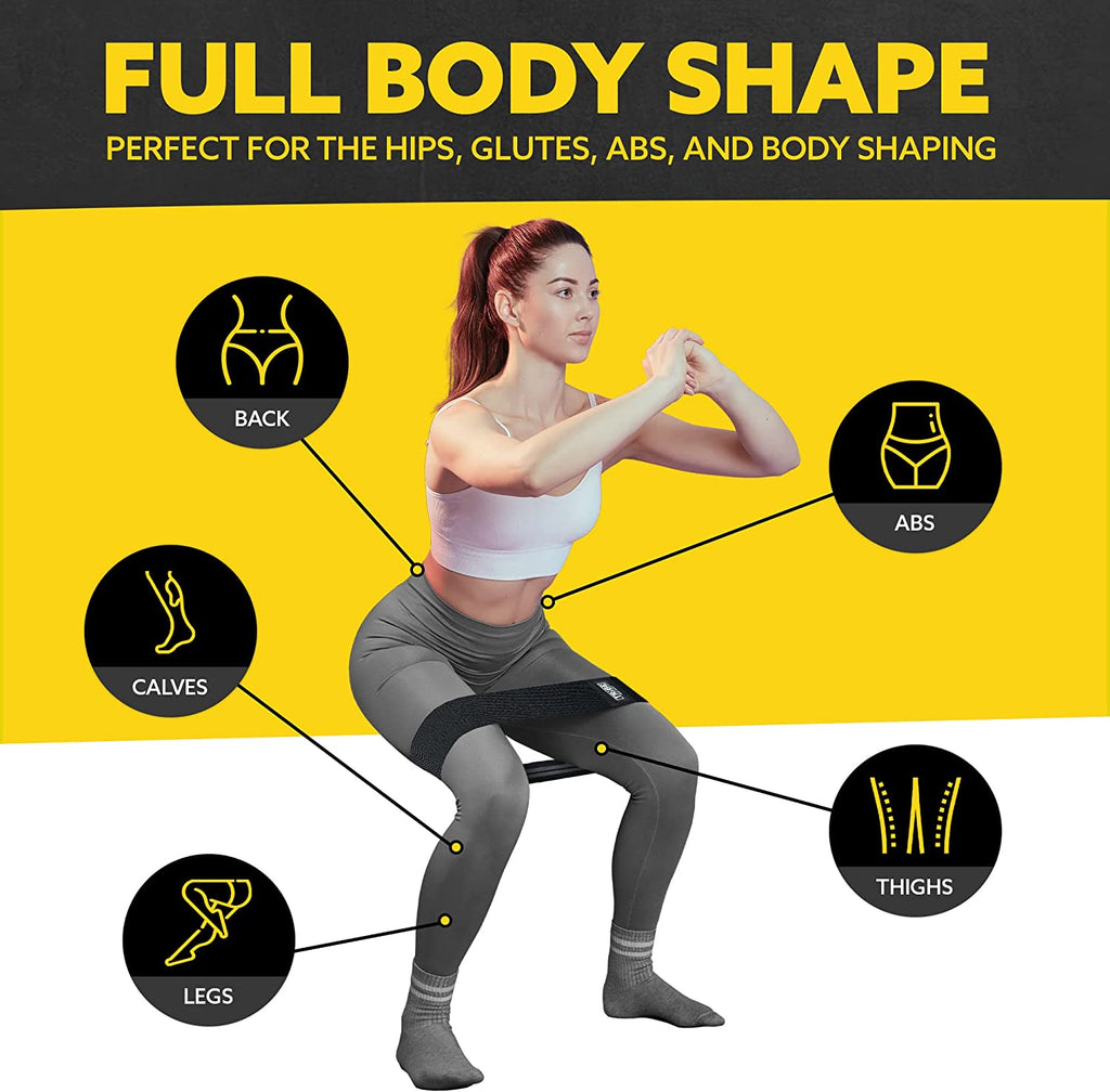 Fabric Resistance Loop – Glute and Thigh Workout Band – Exercise Band for Legs and Butt