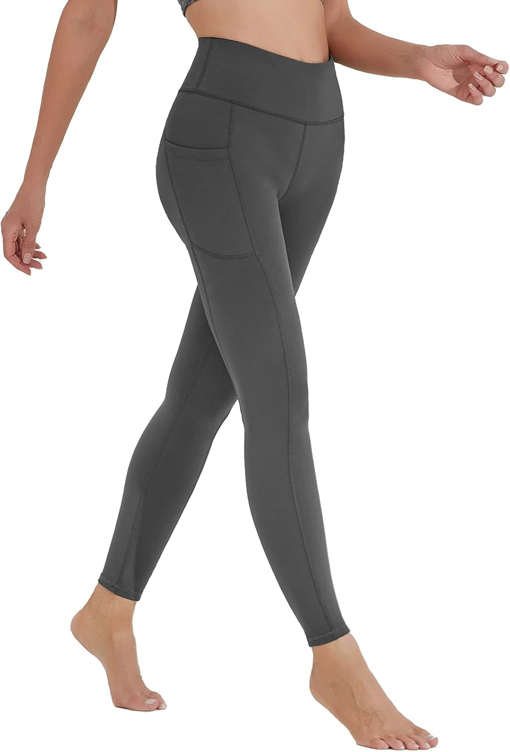 Yoga Pants for Women, High Waisted Leggings with Pockets, Tummy Control Non See through Workout Pants