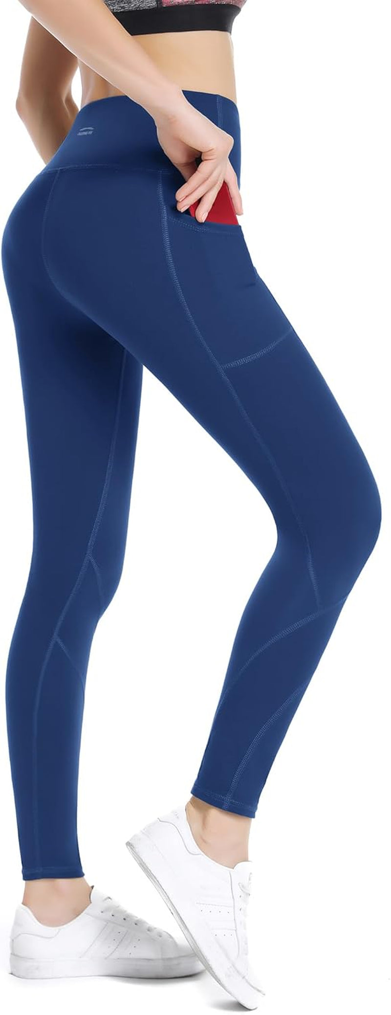 High Waisted Tummy Control Leggings for Women Yoga Pants with Pockets Workout Squat Proof Tights