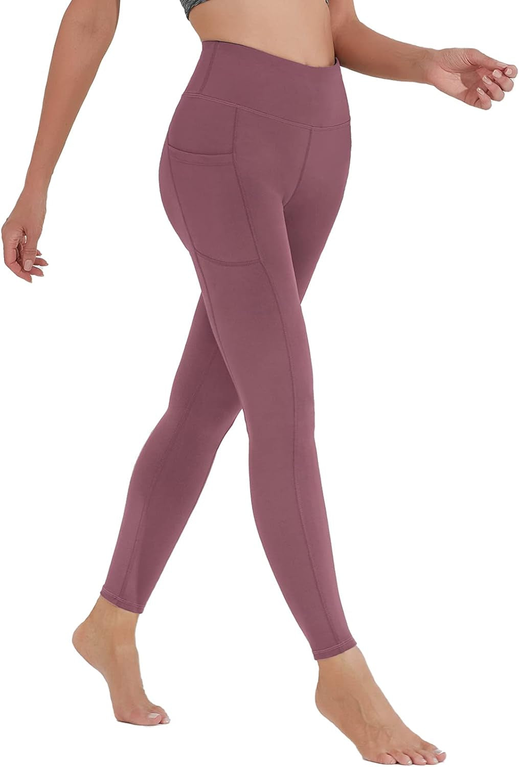 Yoga Pants for Women, High Waisted Leggings with Pockets, Tummy Control Non See through Workout Pants