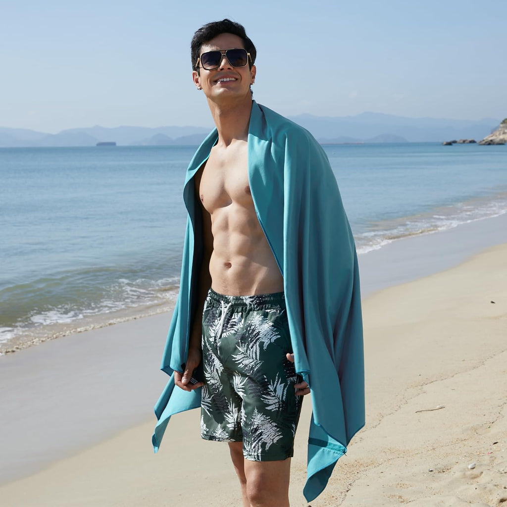 Microfiber Towel Perfect Travel & Gym & Camping Towel. Quick Dry - Super Absorbent - Ultra Compact - Lightweight. Suitable for Trip, Beach, Shower, Backpacking, Pool