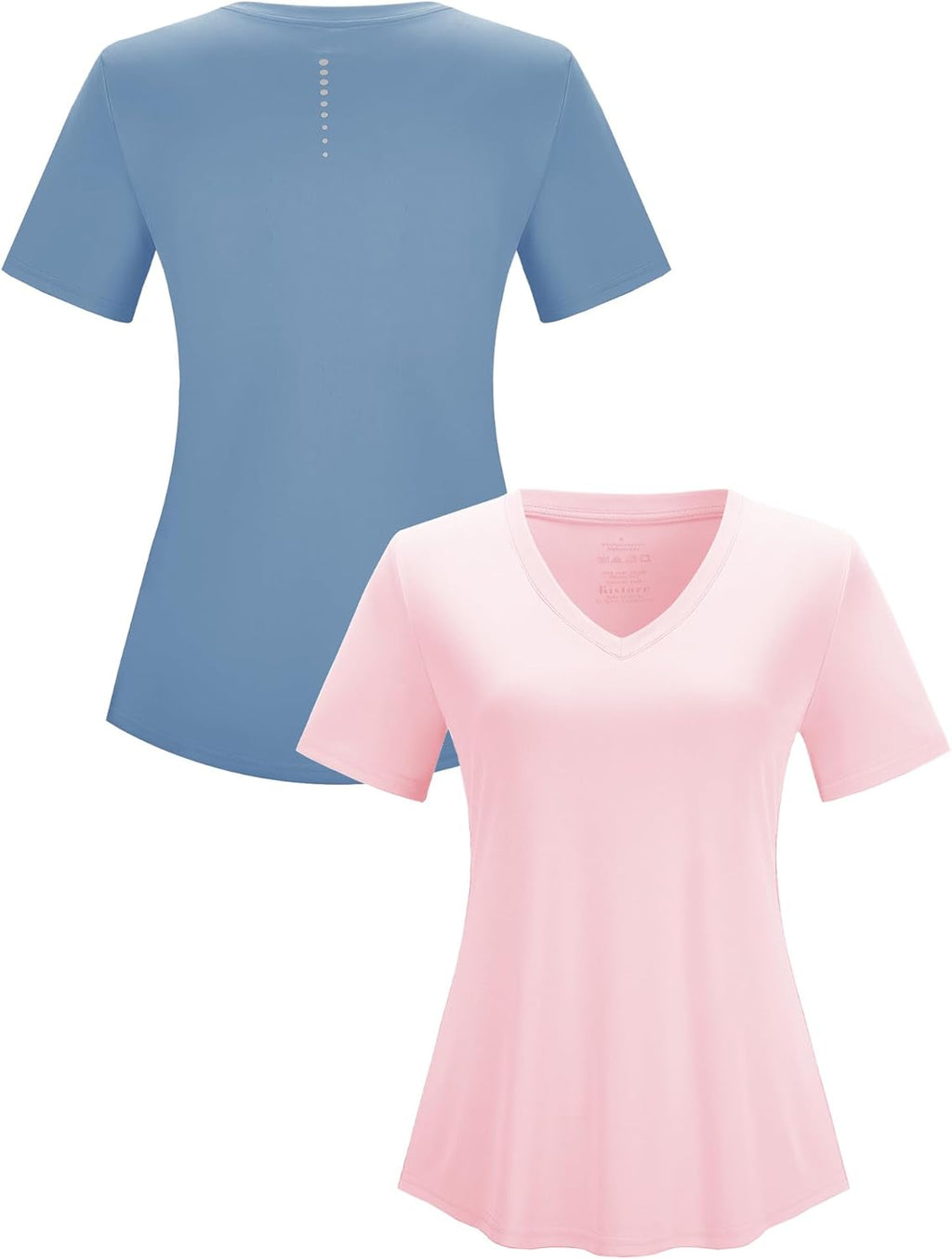 Workout Tops for Women Breathable V Neck Yoga T Shirts Trending Beach Casual Loose Fit Tee Running