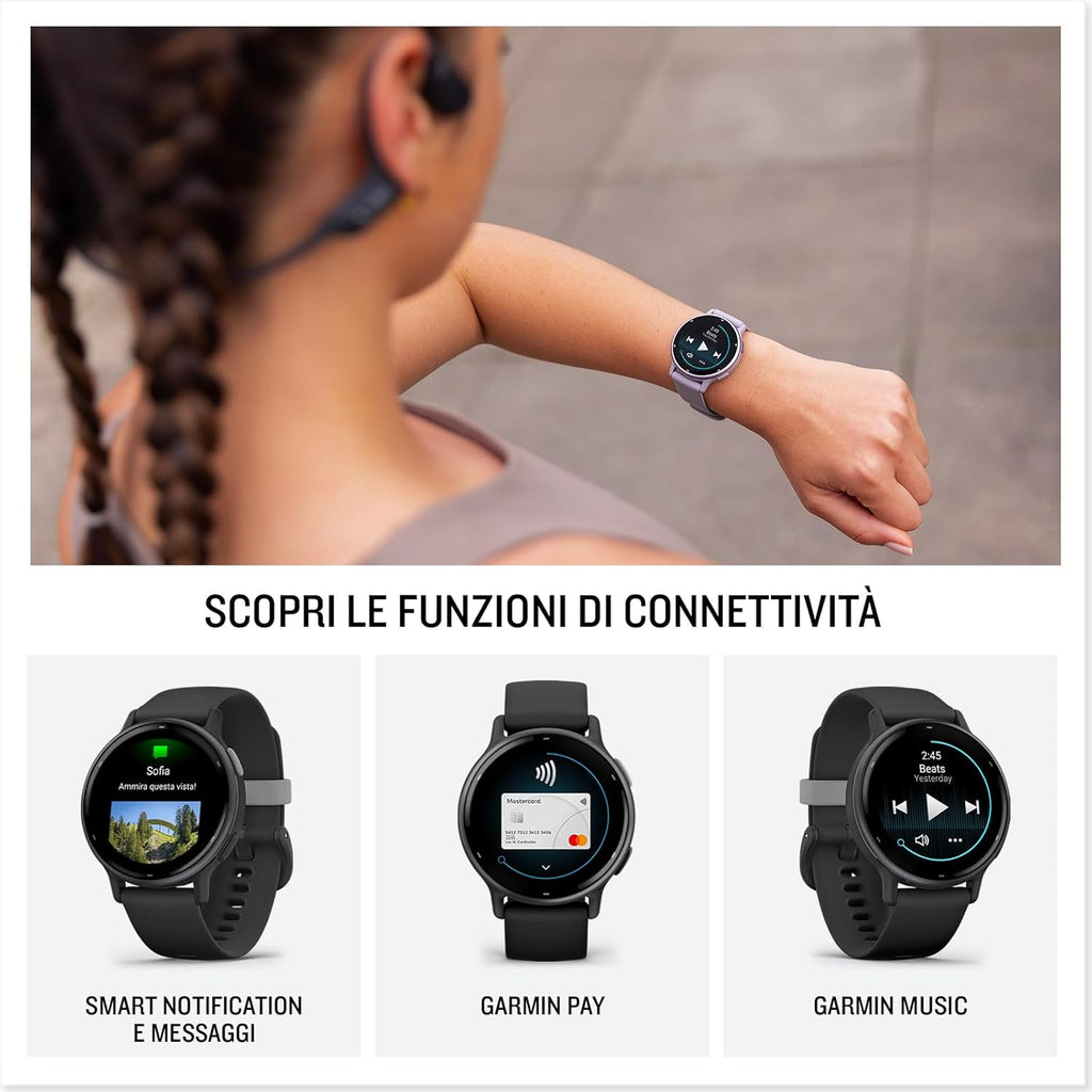 Vívoactive 5, Health and Fitness GPS Smartwatch, AMOLED Display, up to 11 Days of Battery, Navy