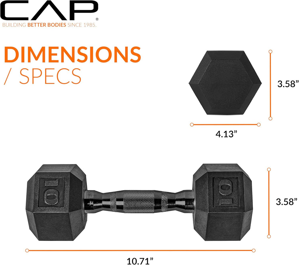 Coated Hex Dumbbell Weight - Pairs | Multiple Options