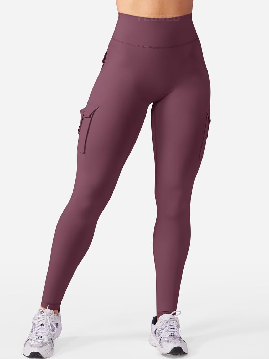 Workout Cargo Leggings with Pockets for Women No Front Seam Hidden Scrunch Hedda Leggings Compression Gym Yoga Pants