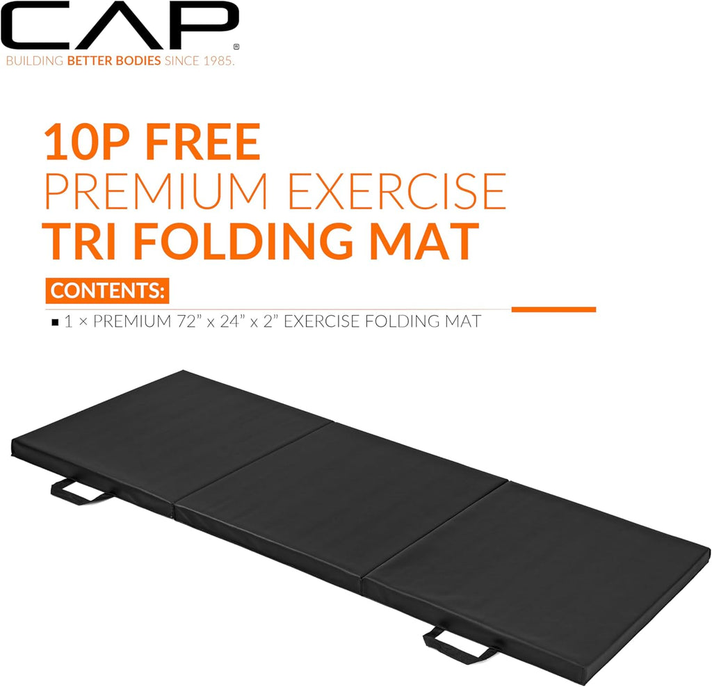 Folding Anti-Tear Exercise & Gymnastics Balance Mat – Multi-Purpose Fitness, Aerobics, & Training | Multiple Options