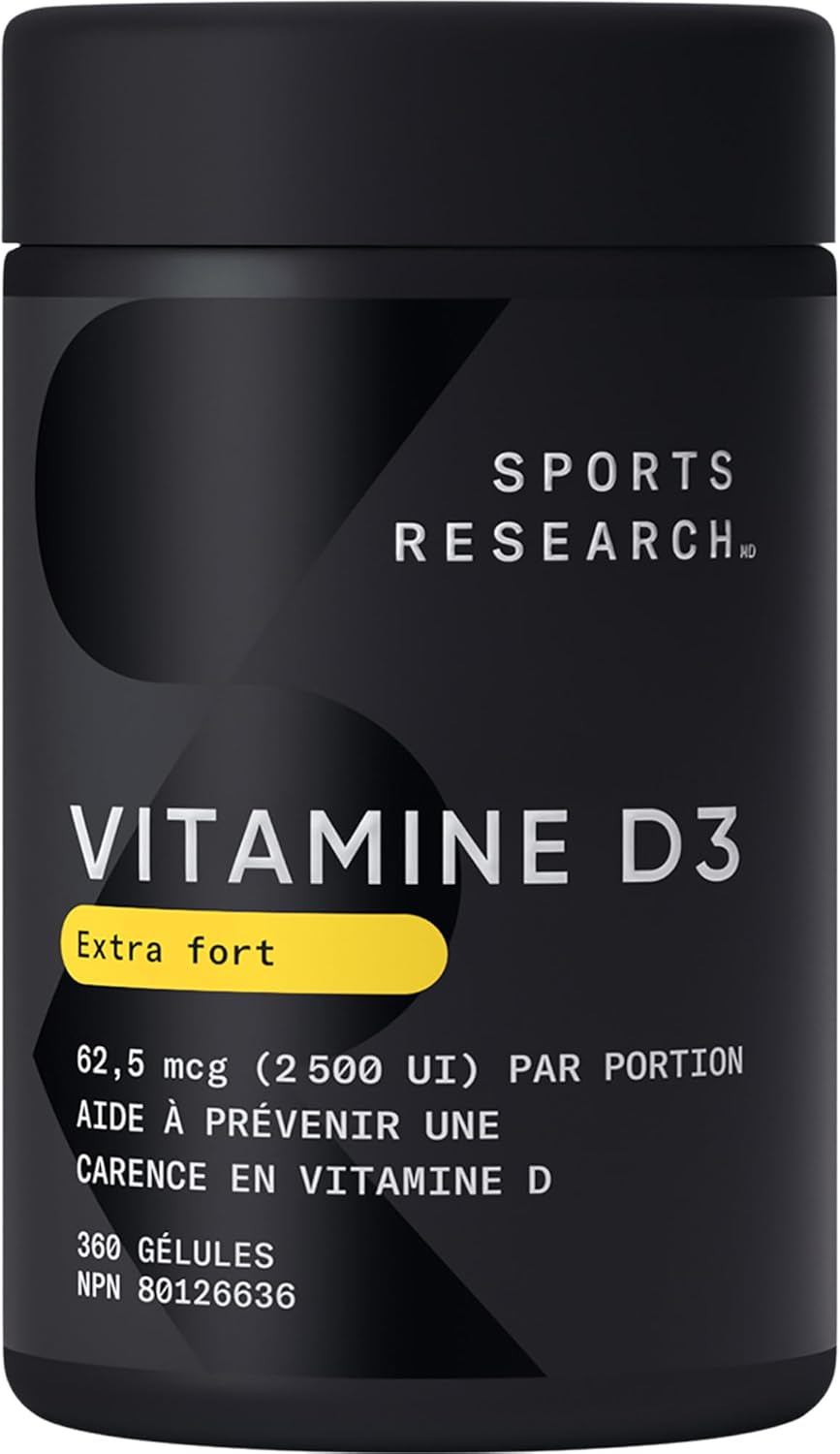 ® Vitamin D3 2500 IU with Coconut MCT Oil - High Potency Vitamin D Supplement for Immune & Bone Support - Non-Gmo Verified, Gluten & Soy Free – 62.5Mcg, 360 Liquid Softgels