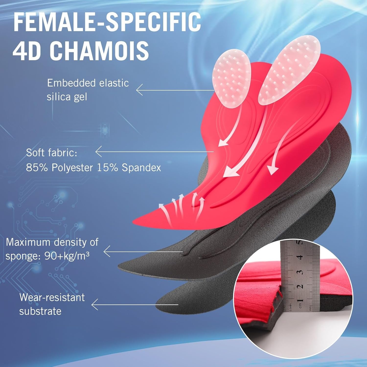 5" Bike Shorts Women 4D Padded Pockets Cycling Shorts Mountain Biking Bicycle Spin Gel UPF50+
