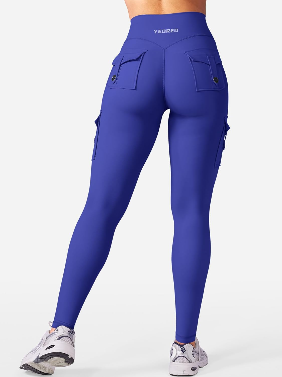 Workout Cargo Leggings with Pockets for Women No Front Seam Hidden Scrunch Hedda Leggings Compression Gym Yoga Pants