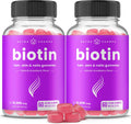 Biotin Gummies 10,000Mcg per Serving | Healthy Hair, Skin & Nails Vitamin Gummies for Women & Men | Chewable Biotin Supplement | Vegan & Non-Gmo | 120 Gummies | 5000Mcg per Gummy