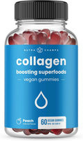 Vegan Collagen Boosting Gummies for Women & Men – Collagen Supplement with Vitamins A, C & E – Delicious Vitamins for Hair, Skin, Nail & Joint Support