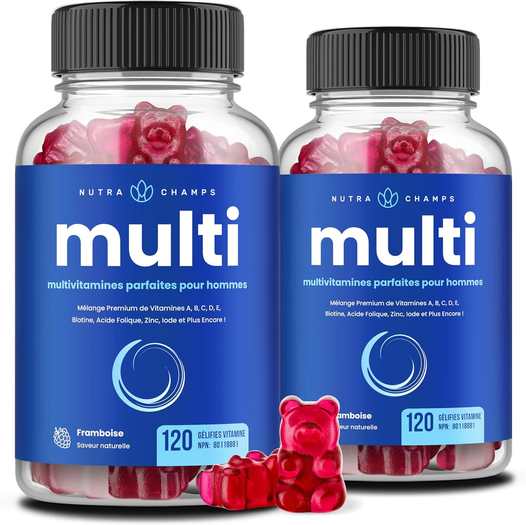 (2-Pack) Multivitamins for Men | Mens Multivitamin Gummies | Bones, Brain, Heart, Immune & Energy Supplement | Mens Vitamin A, B, C, D, E, Biotin & Folic Acid | 120 Gummy Vitamins