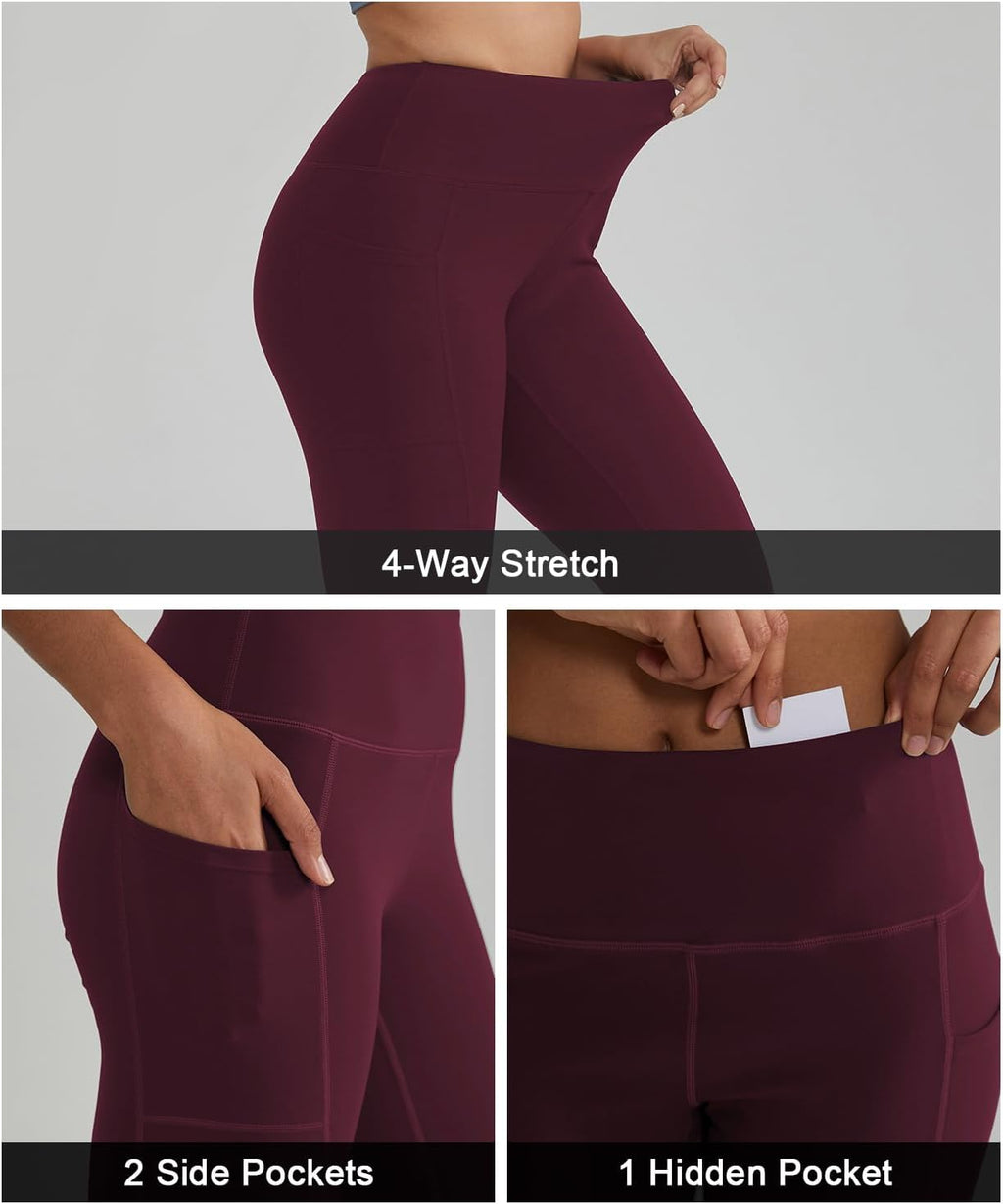 High Waisted Tummy Control Leggings for Women Yoga Pants with Pockets Workout Squat Proof Tights