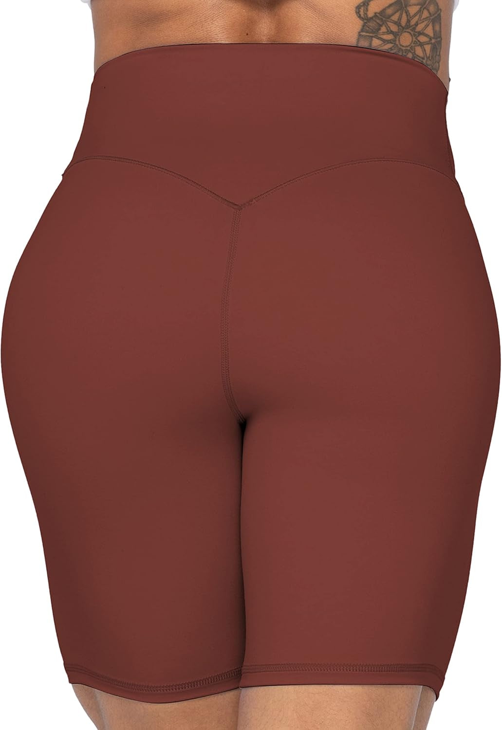 High Waist Biker Shorts for Women No Front Seam Soft Yoga Workout Gym Bike Shorts Tummy Control Squat Proof