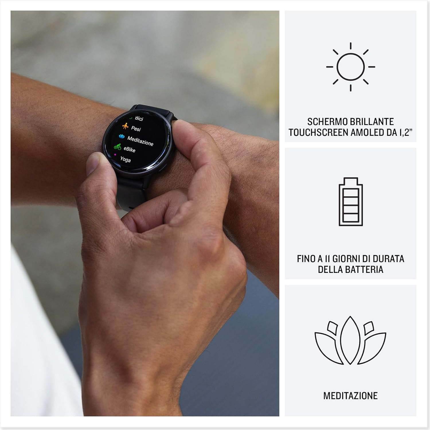 Vívoactive 5, Health and Fitness GPS Smartwatch, AMOLED Display, up to 11 Days of Battery, Navy