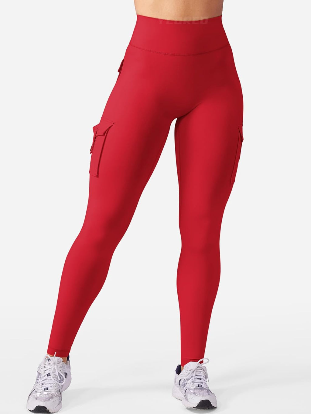 Workout Cargo Leggings with Pockets for Women No Front Seam Hidden Scrunch Hedda Leggings Compression Gym Yoga Pants