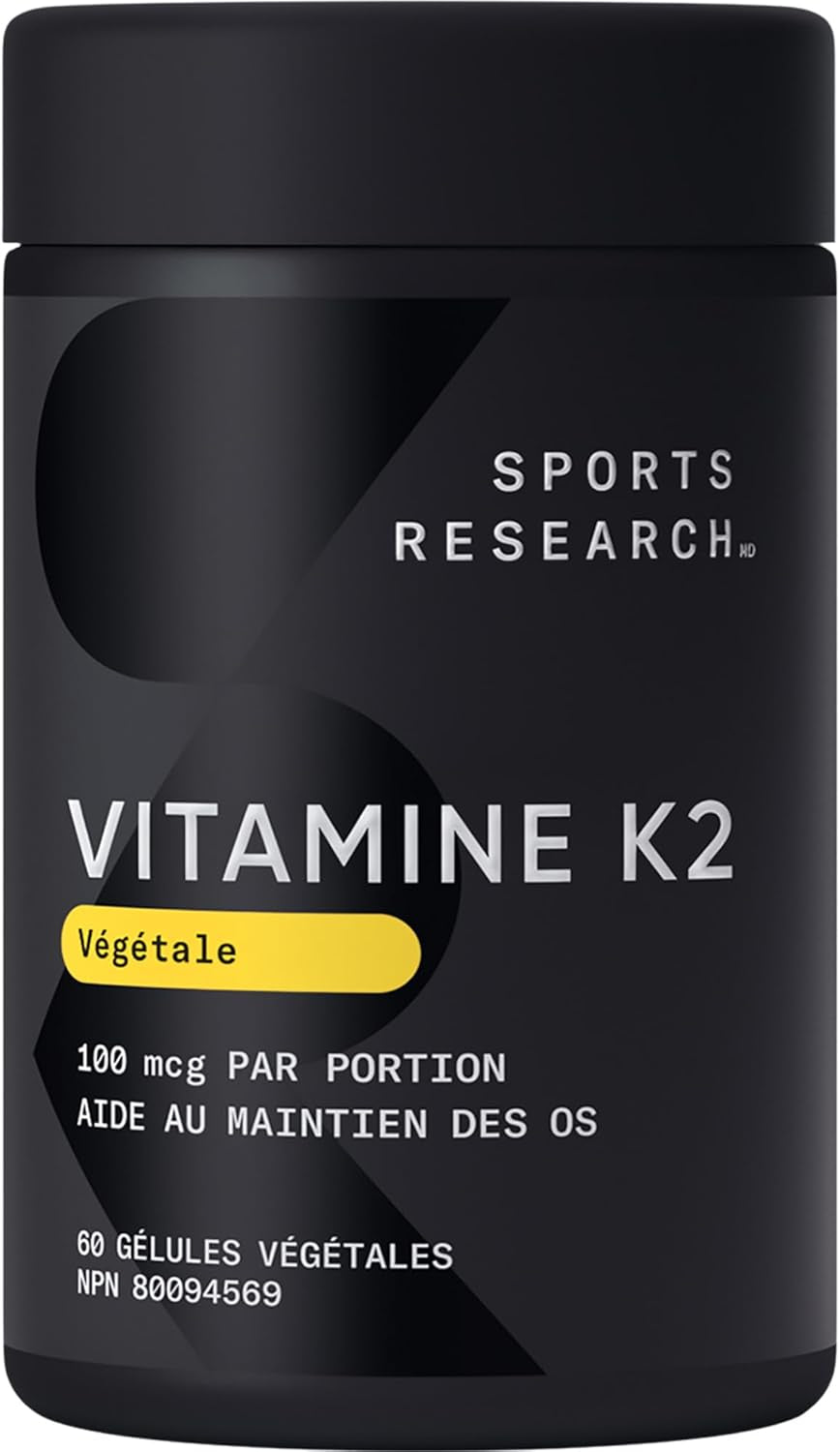 ® Vitamin K2 as MK7 with Coconut MCT Oil | Non-Gmo Verified, Vegan Certified (60 Veggie-Softgels)