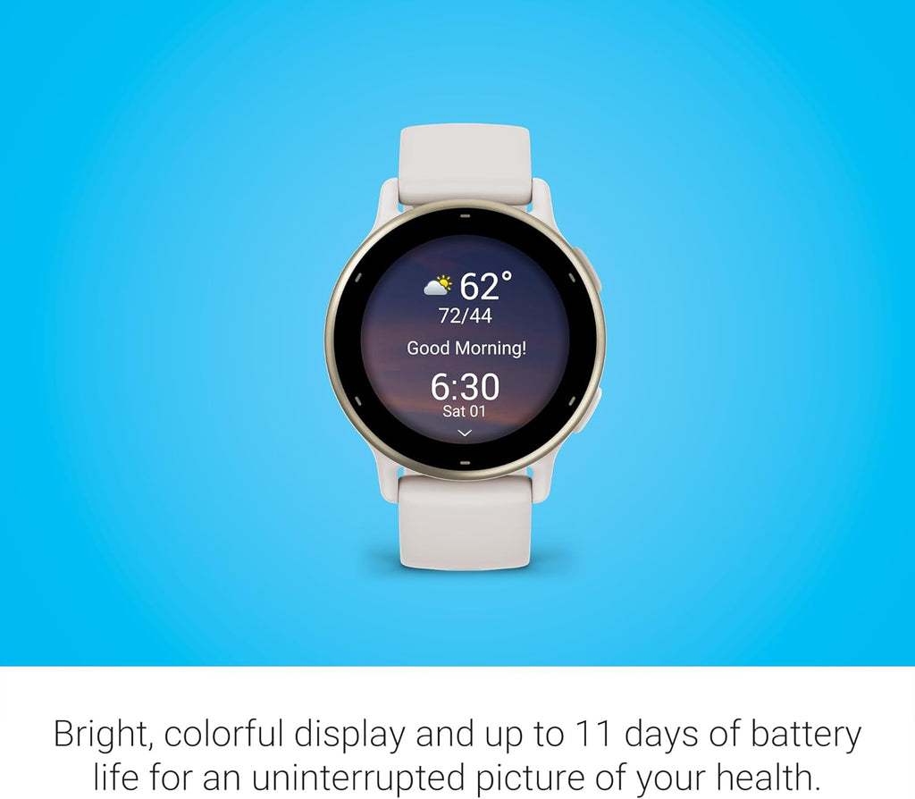 Vívoactive 5, Health and Fitness GPS Smartwatch, AMOLED Display, up to 11 Days of Battery, Ivory