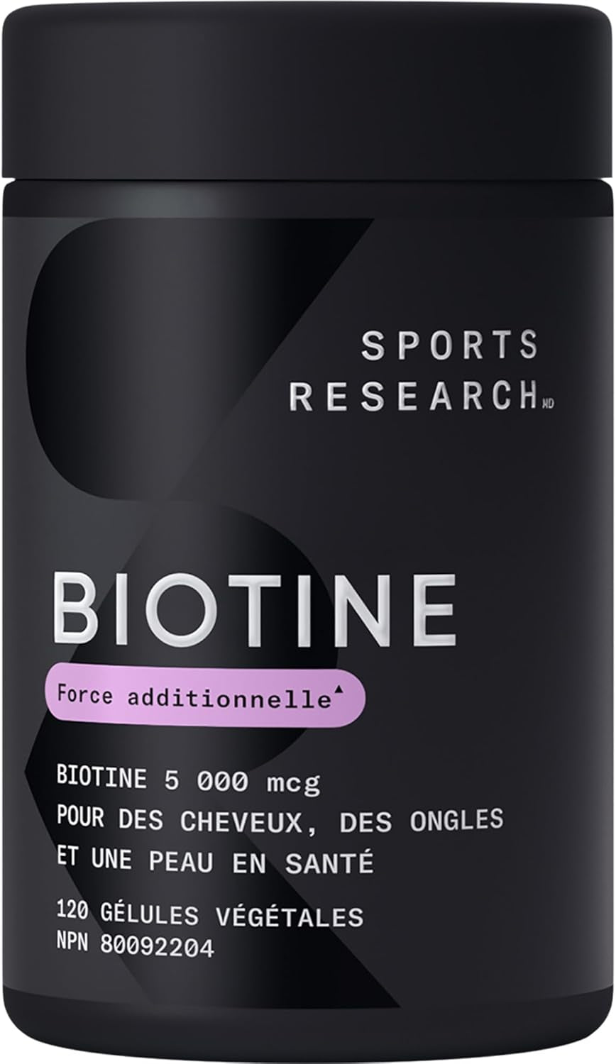 ® Extra Strength Vegan Biotin 5,000Mcg with Organic Coconut Oil - Helps to Maintain Healthy Hair, Nails and Skin - Great for Women & Men - 120 Veggie Softgels