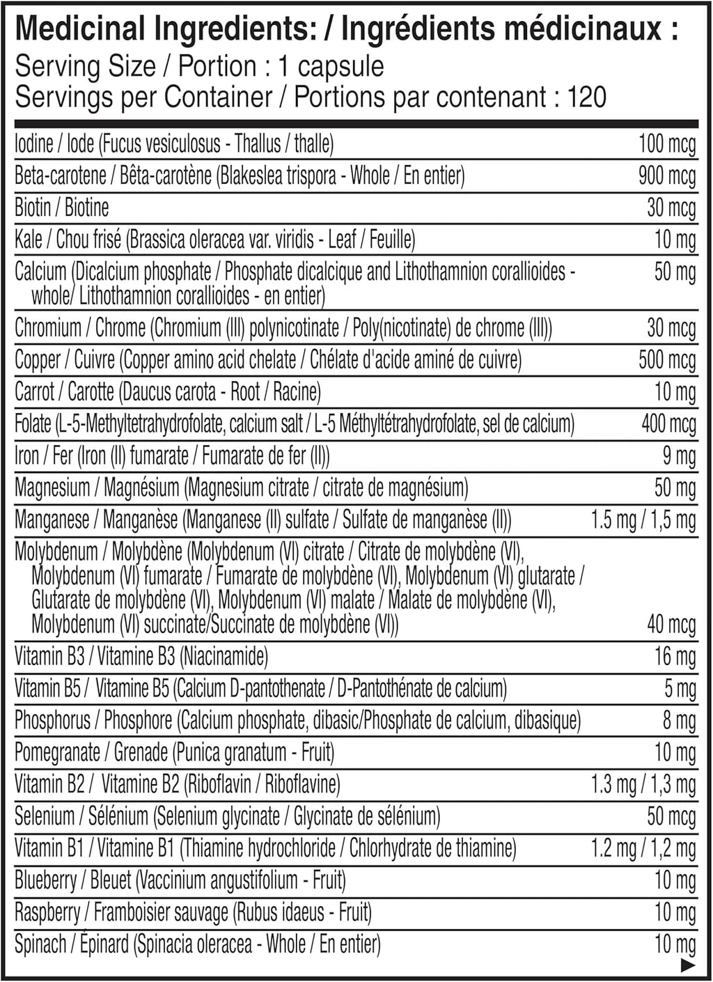 One Daily Multivitamin for Women - Energy Support - Whole Food Supplement to Nourish Hair, Skin, Nails - Non-Gmo - No Soy - Gluten Free - 120 Capsules (Pack of 2) - 8 Month Supply