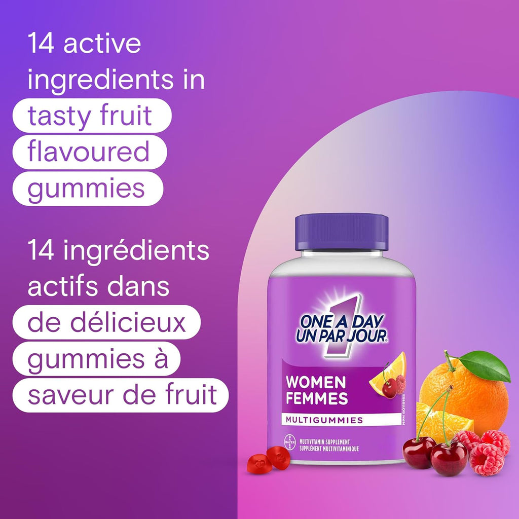 Women'S Multivitamin Gummies - Daily Gummy Vitamins for Women with Vitamins A, C, D and Zinc to Support Immune Function, Biotin for Healthy Hair, Skin and Nails, and More, 130 Gummies