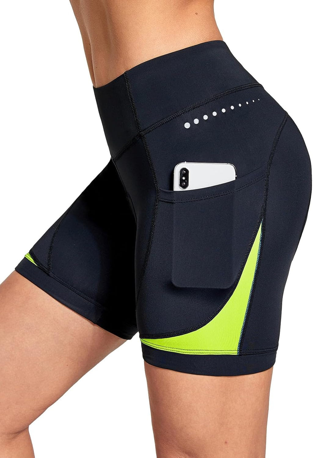 5" Bike Shorts Women 4D Padded Pockets Cycling Shorts Mountain Biking Bicycle Spin Gel UPF50+