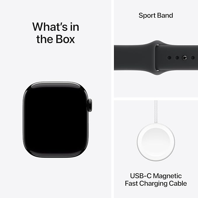 Apple Watch Series 11 GPS 42mm - Jet Black with Sport Band