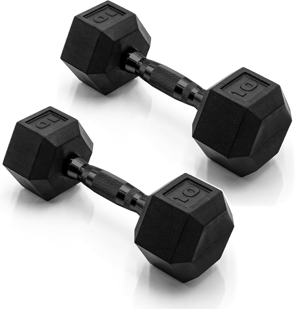 Coated Hex Dumbbell Weight - Pairs | Multiple Options