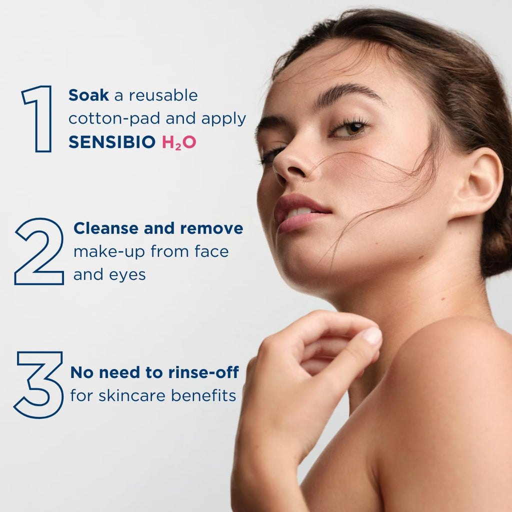 Bioderma Sensibio H2O Micellar Water - Gentle Makeup Remover and Cleanser for Sensitive Skin