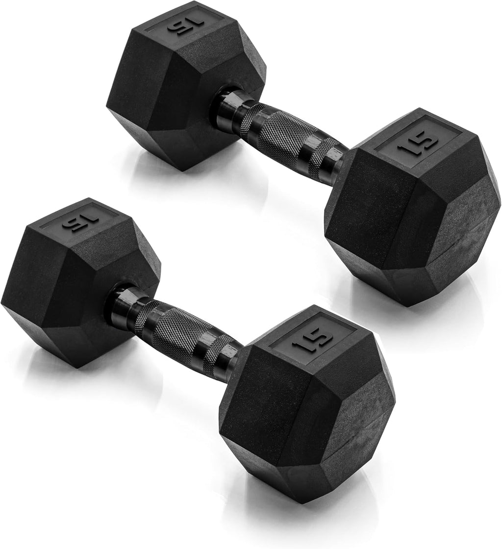 Coated Hex Dumbbell Weight - Pairs | Multiple Options