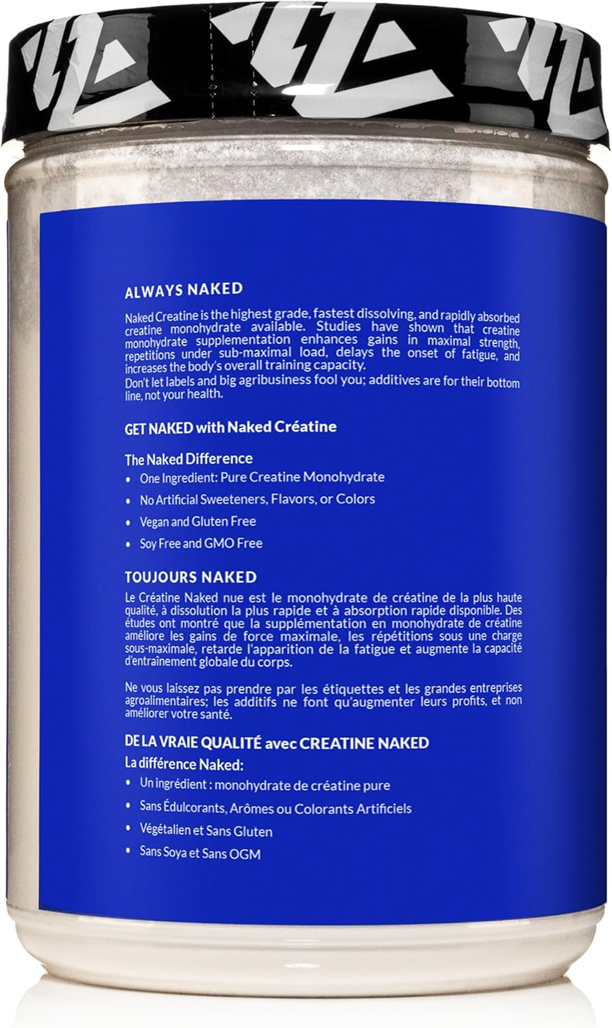 Pure Micronized Creatine Monohydrate – 200 Servings, 1,000G Bulk – Vegan, Non-Gmo, Gluten & Soy Free - Muscle Building, Strength Training, Gym & Fitness Supplement