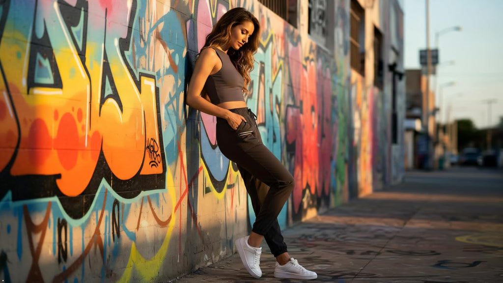 Joggers for Women with Pockets Elastic Waist Workout Sport Gym Pants Comfy Lounge Yoga Running Pants